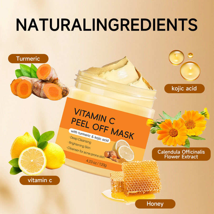 Ginger Turmeric Brightening Mask with Kojic Acid and Vitamin C for Radiant Skin - Health and wellness