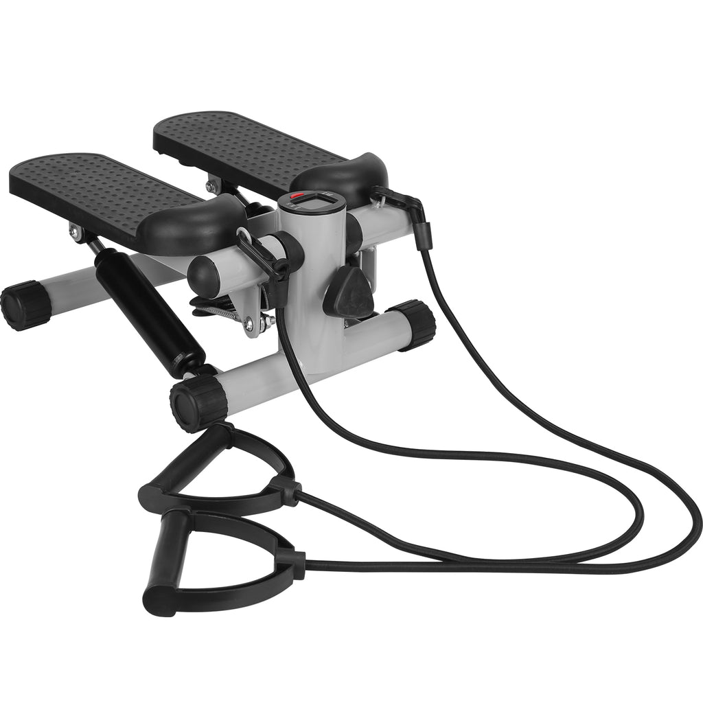 Mini Fitness Stepper with Resistance Bands & LCD Monitor - Health and wellness