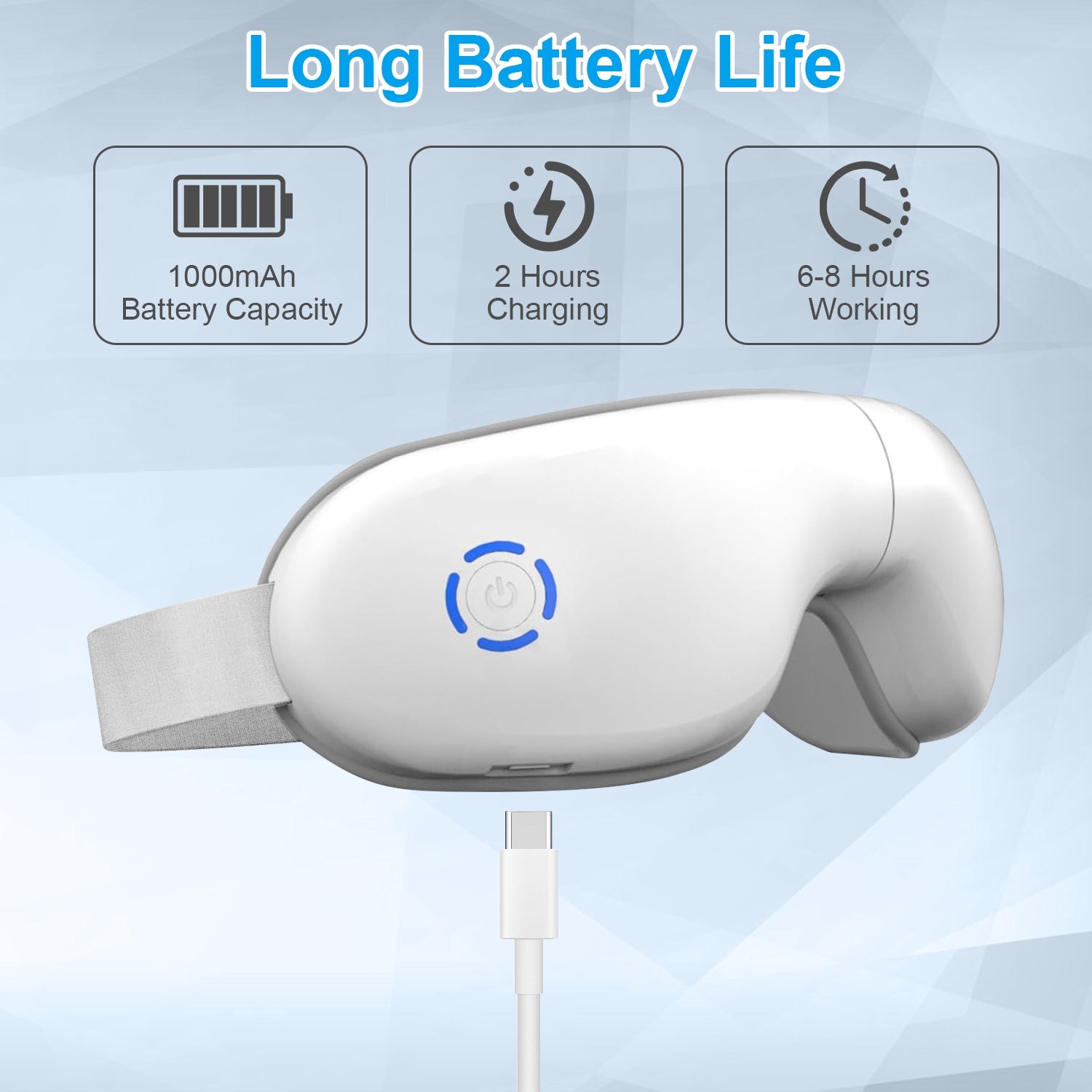 Eye Massager with Heat, Music & Air Pressure - Health and wellness