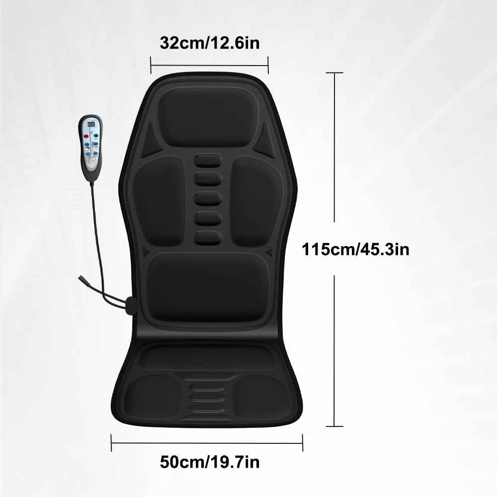Heated Back Massager Seat Pad - Health and wellness