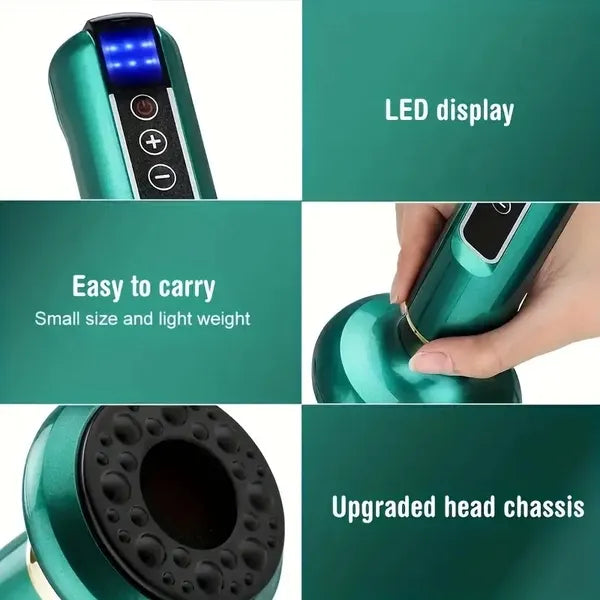 Electric Vacuum Cupping Massager | 12-Level Body Gua Sha - Health and wellness