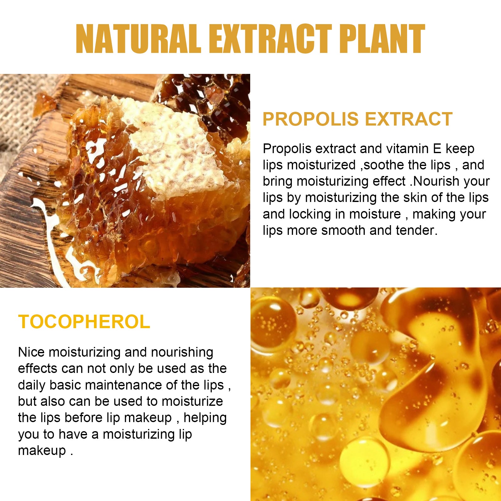 Honey Lip Mask — Moisturizing, Exfoliating & Repairing Overnight Treatment - Health and wellness