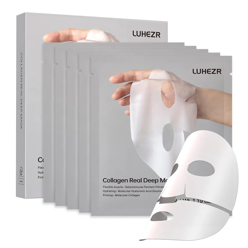 Collagen Deep Hydrating Face Mask — 5 Sheets for Firmer, Glowing Skin - Health and wellness