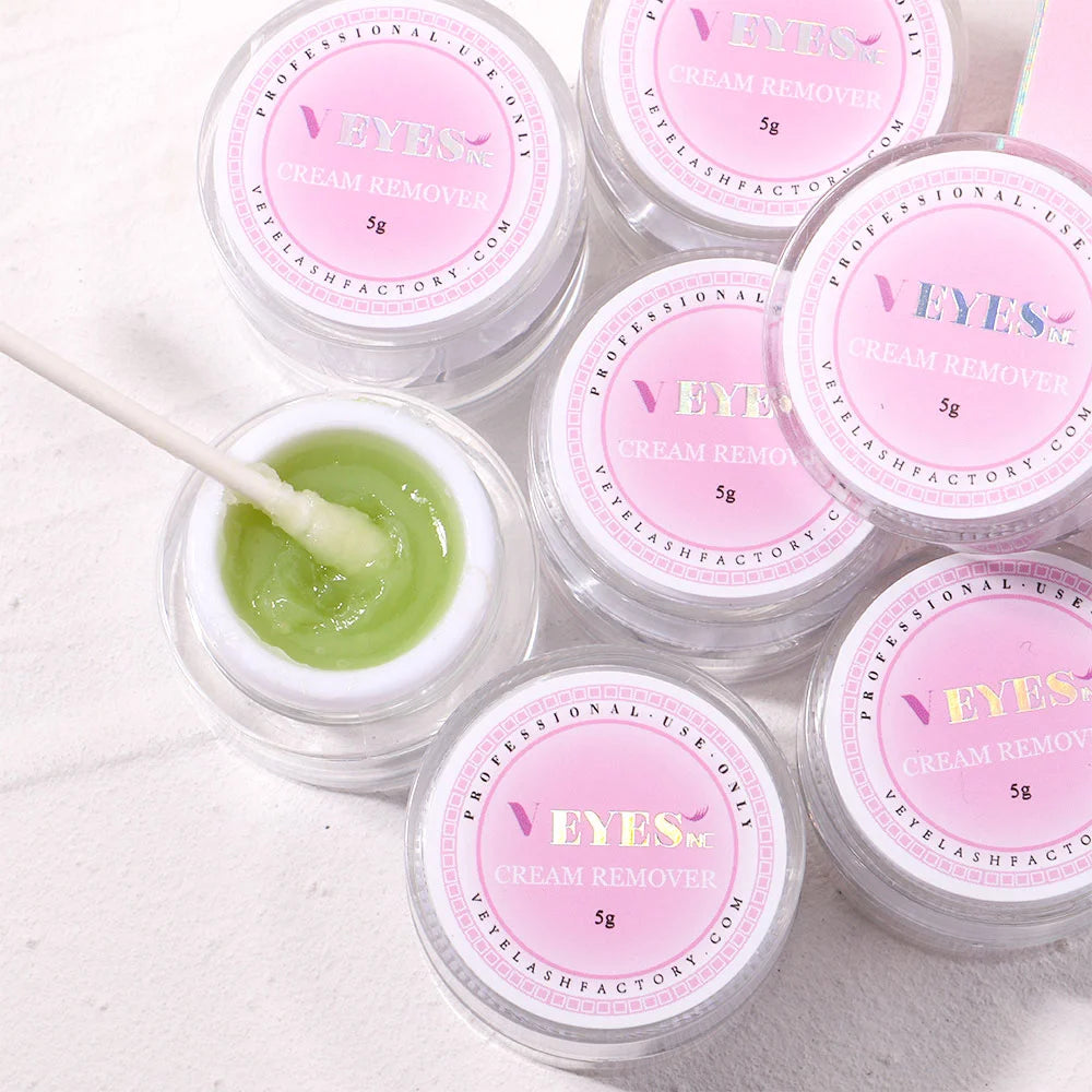 Eyelash Extensions Cream Remover — Aloe Gentle Lash Glue Remover for Sensitive Eyes