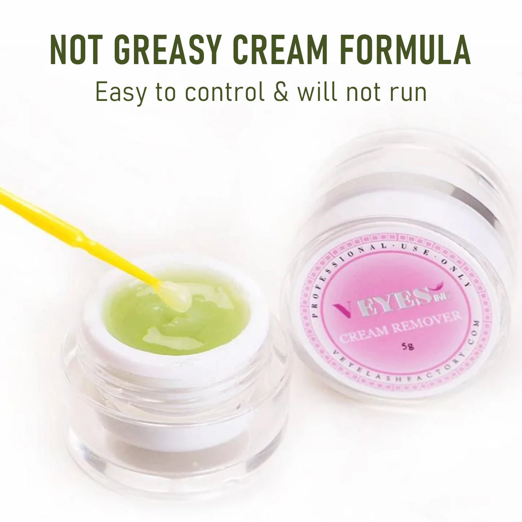 Eyelash Extensions Cream Remover — Aloe Gentle Lash Glue Remover for Sensitive Eyes