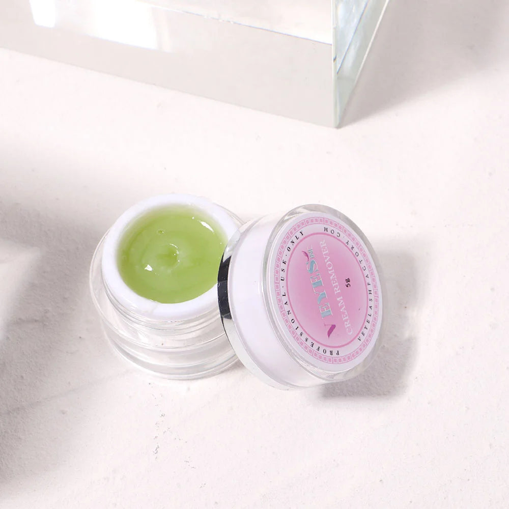 Eyelash Extensions Cream Remover — Aloe Gentle Lash Glue Remover for Sensitive Eyes