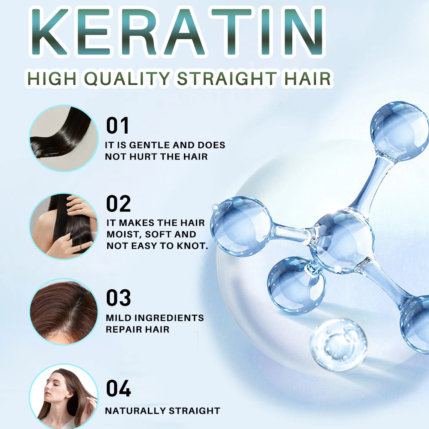 Professional Keratin Hair Straightener Cream for Smooth, Sleek Hair - Health and wellness