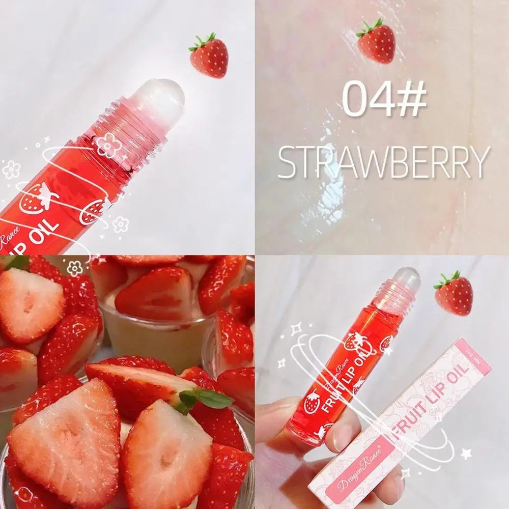 Fruity Roll-On Lip Gloss — Moisturizing & Glossy Finish