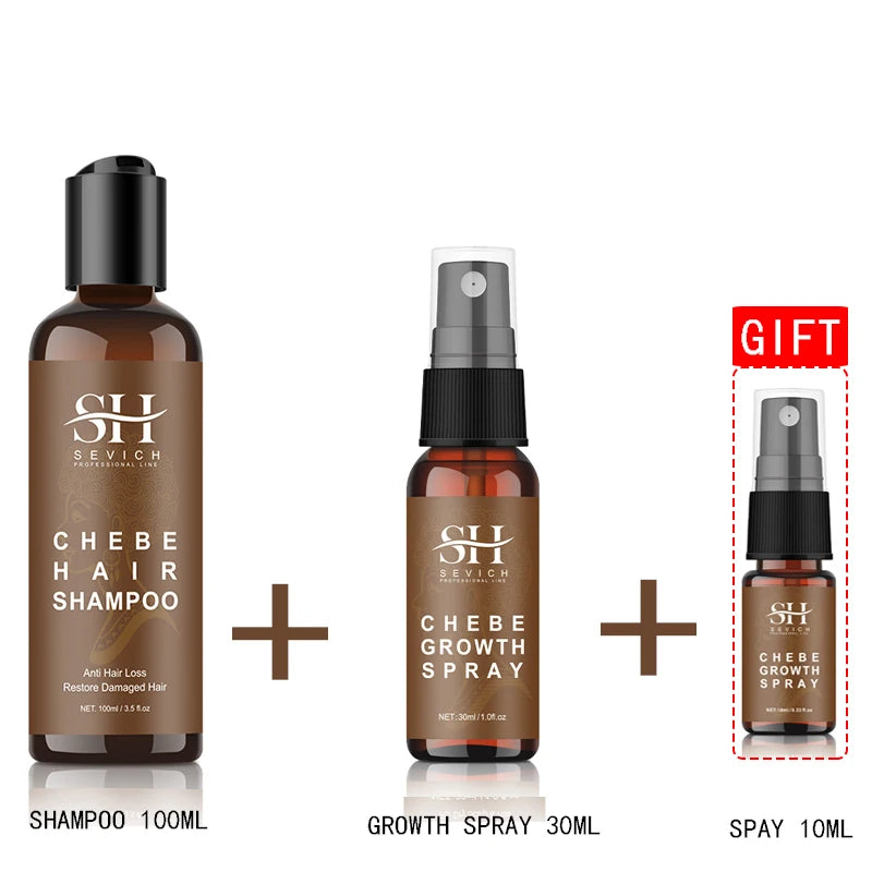 Chebe Hair Growth Serum & Powder — African Hair Loss Treatment Spray for Edges & Length