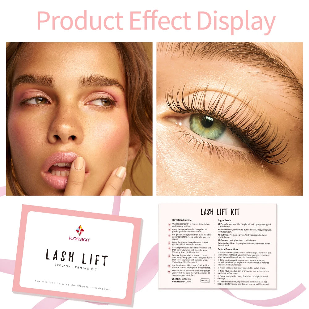 Lash Lift Kit — Professional Eyelash Perm & Curl Set for Home & Salon Use - Health and wellness