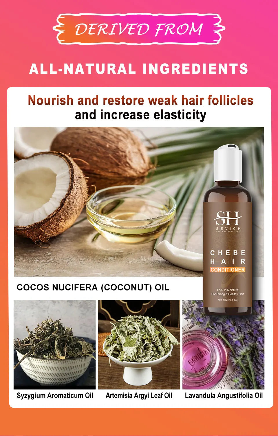 Chebe Hair Growth Serum & Powder — African Hair Loss Treatment Spray for Edges & Length