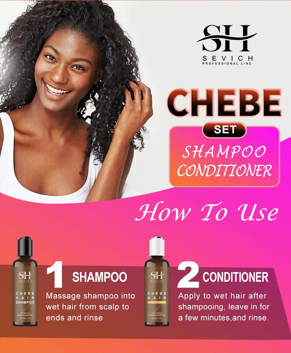 Chebe Hair Growth Serum & Powder — African Hair Loss Treatment Spray for Edges & Length