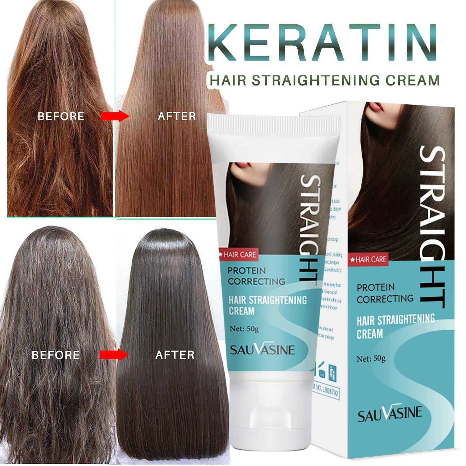 Professional Keratin Hair Straightener Cream for Smooth, Sleek Hair - Health and wellness