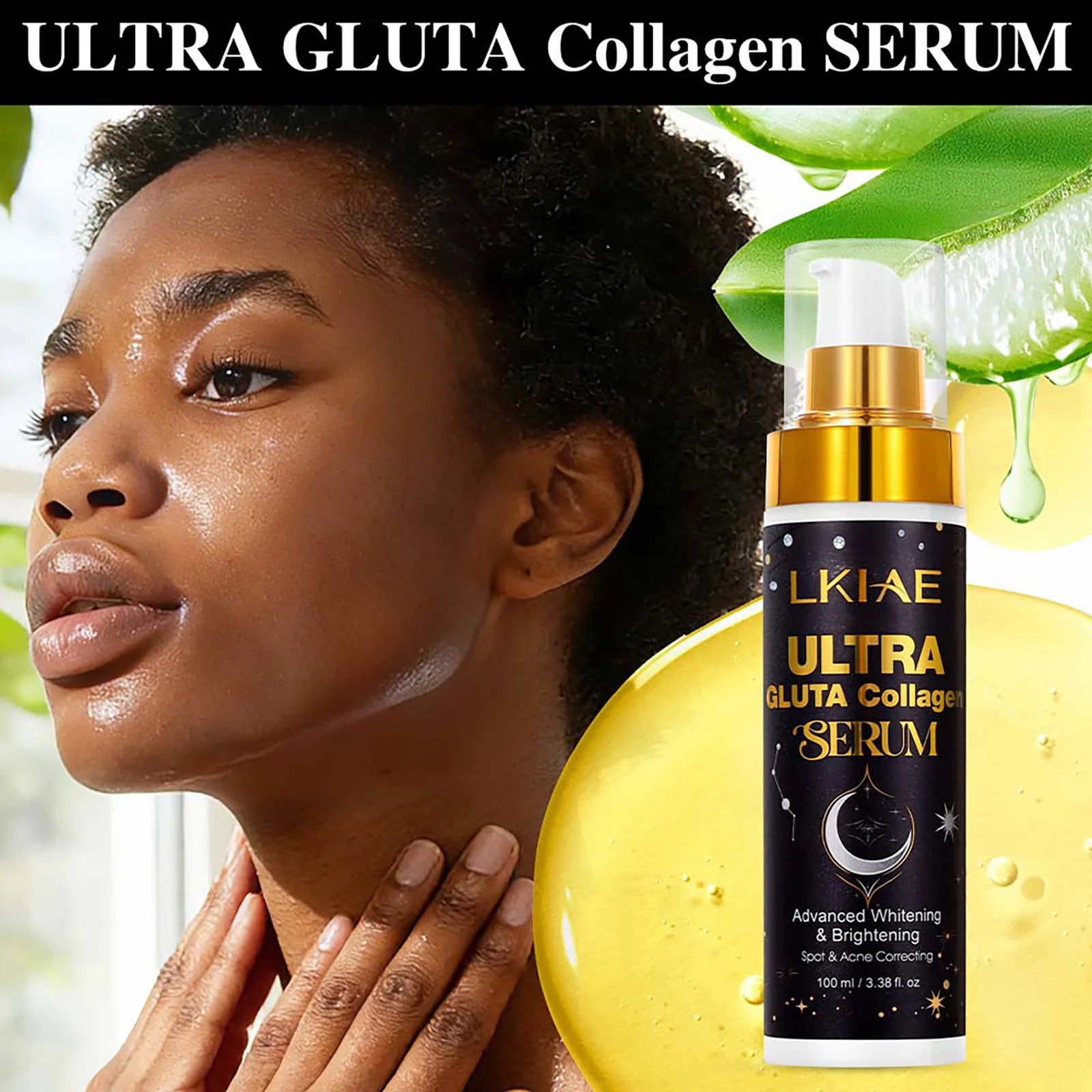 LKIAE Glutathione Collagen Serum - Brightening Formula 100ml - Health and wellness