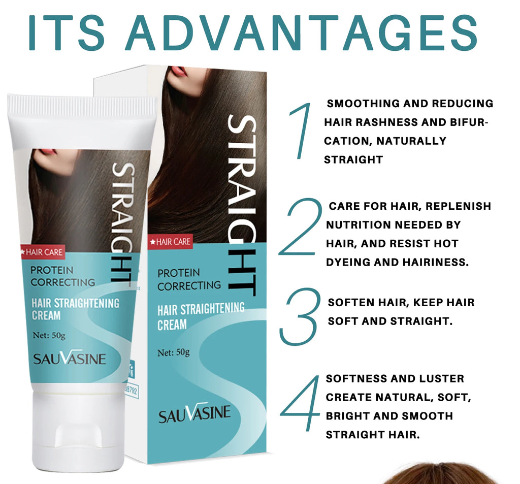 Professional Keratin Hair Straightener Cream for Smooth, Sleek Hair - Health and wellness
