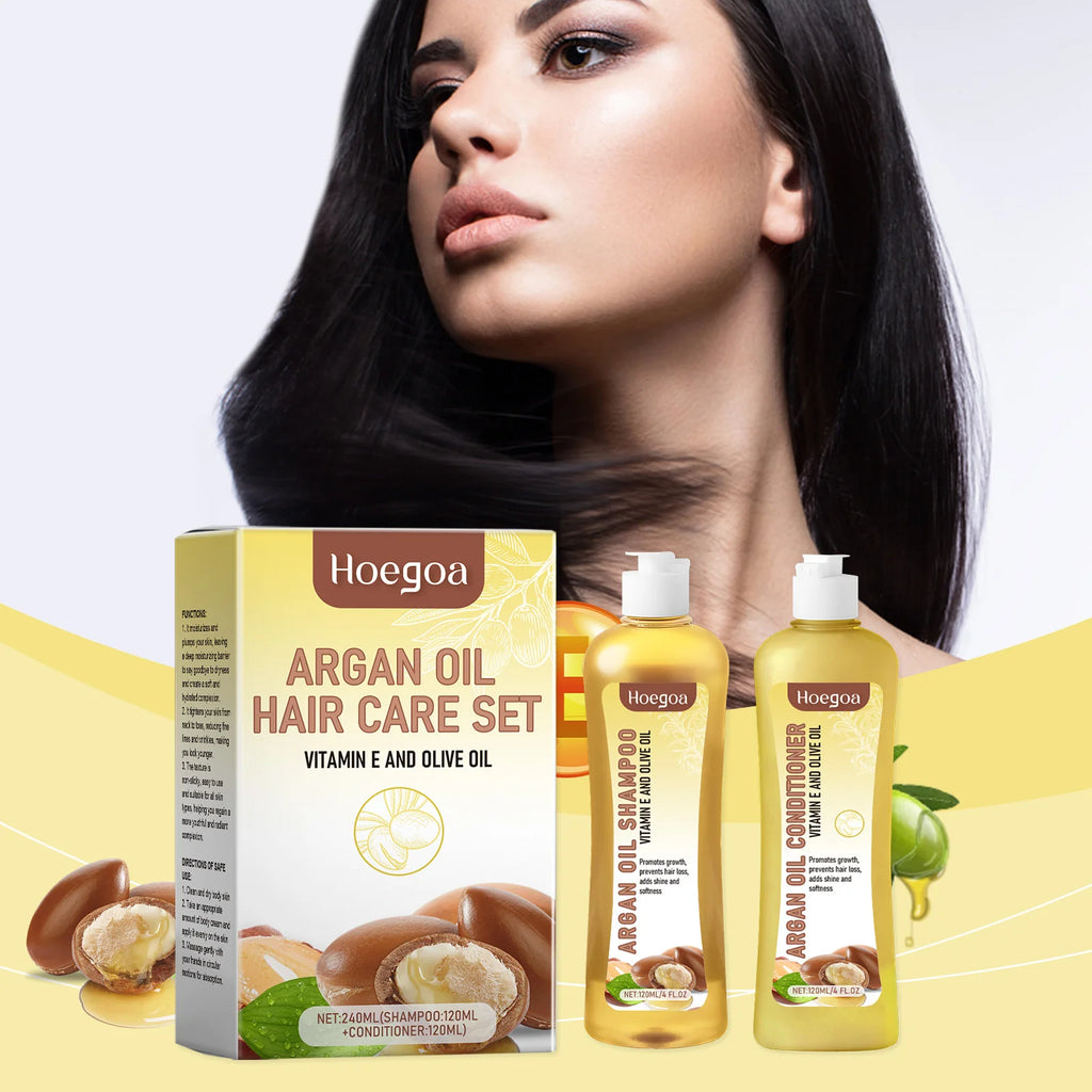 Hair Growth Shampoo Conditioner Set for Anti-Frizz and Deep Nourishment - Ultimate Solution for Healthy Hair Growth - Health and wellness