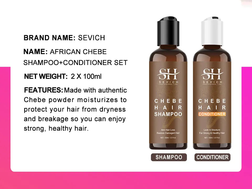 Chebe Hair Growth Serum & Powder — African Hair Loss Treatment Spray for Edges & Length