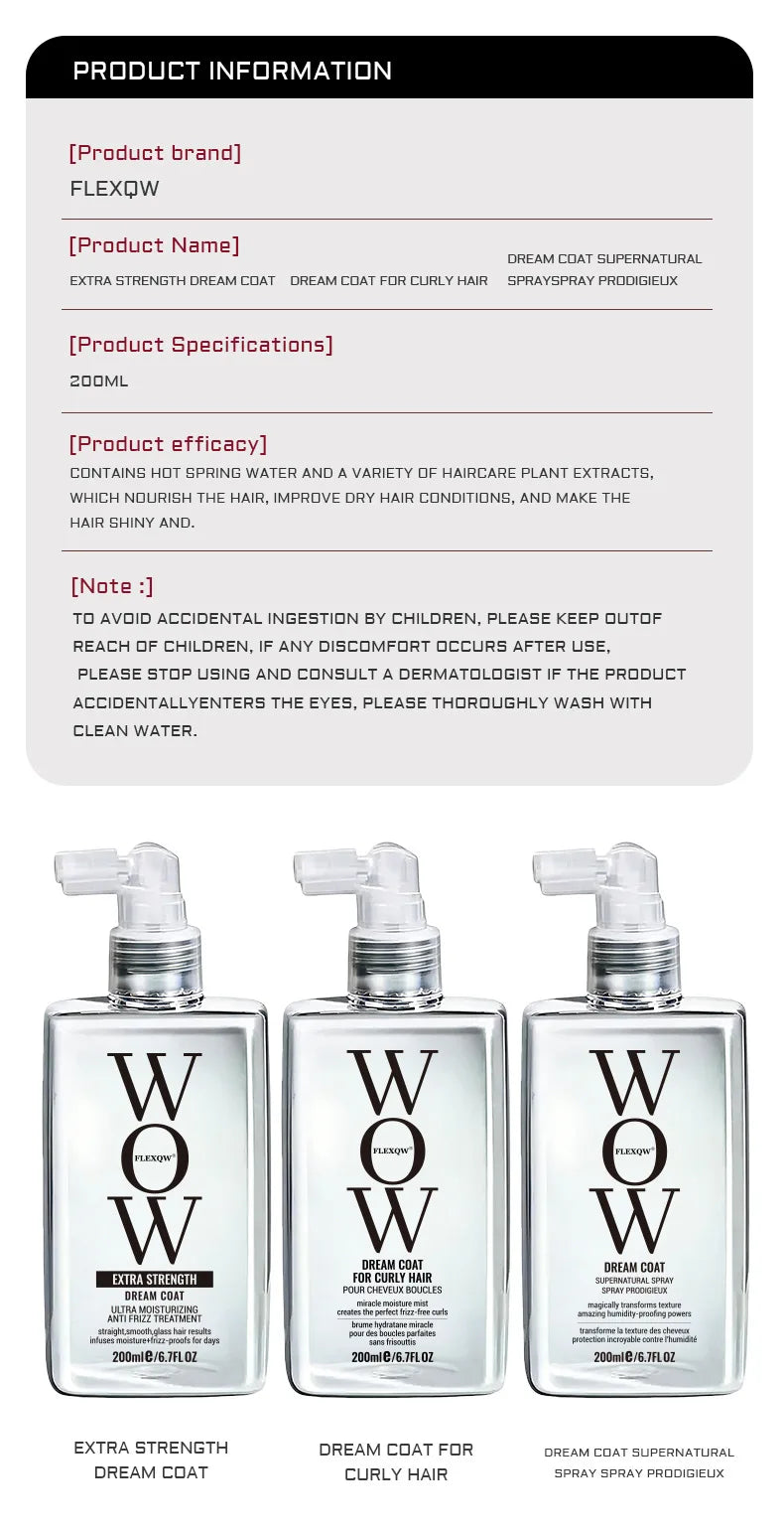 Nourishing Hair Oil Spray & Moisturizing Serum - Health and wellness