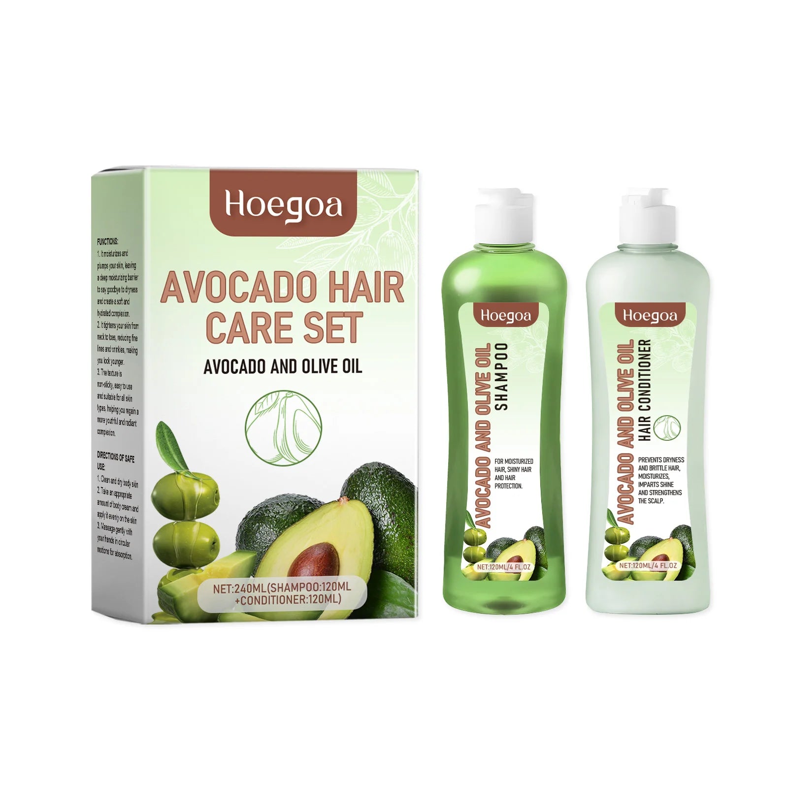 Hair Growth Shampoo Conditioner Set for Anti-Frizz and Deep Nourishment - Ultimate Solution for Healthy Hair Growth - Health and wellness
