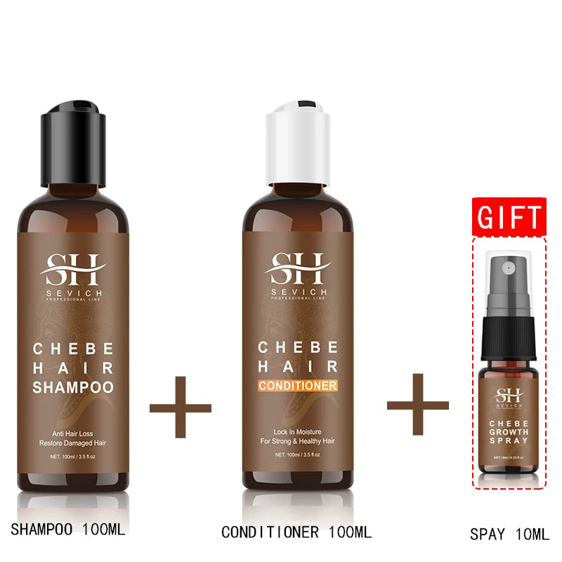 Chebe Hair Growth Serum & Powder — African Hair Loss Treatment Spray for Edges & Length