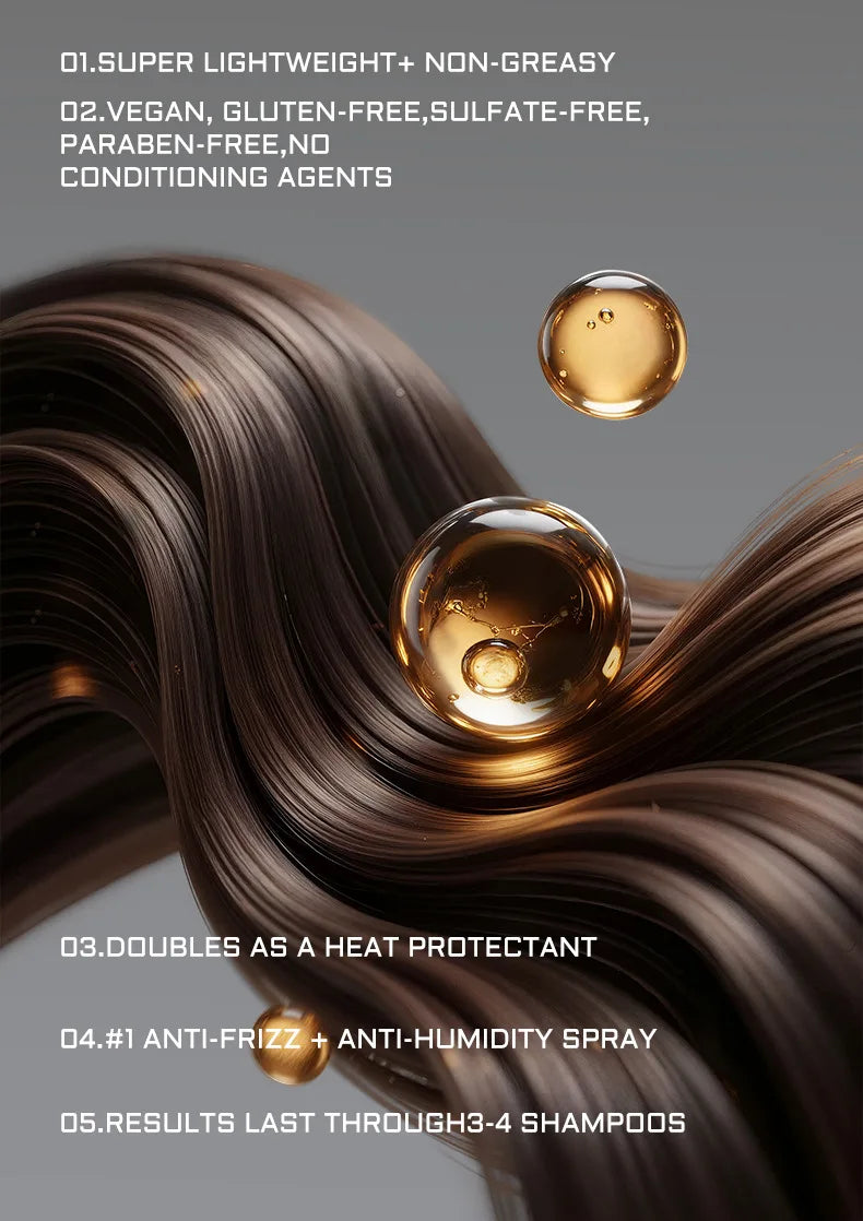 Nourishing Hair Oil Spray & Moisturizing Serum - Health and wellness