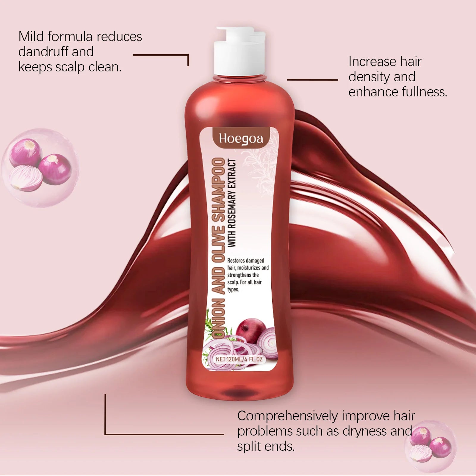 Hair Growth Shampoo Conditioner Set for Anti-Frizz and Deep Nourishment - Ultimate Solution for Healthy Hair Growth - Health and wellness