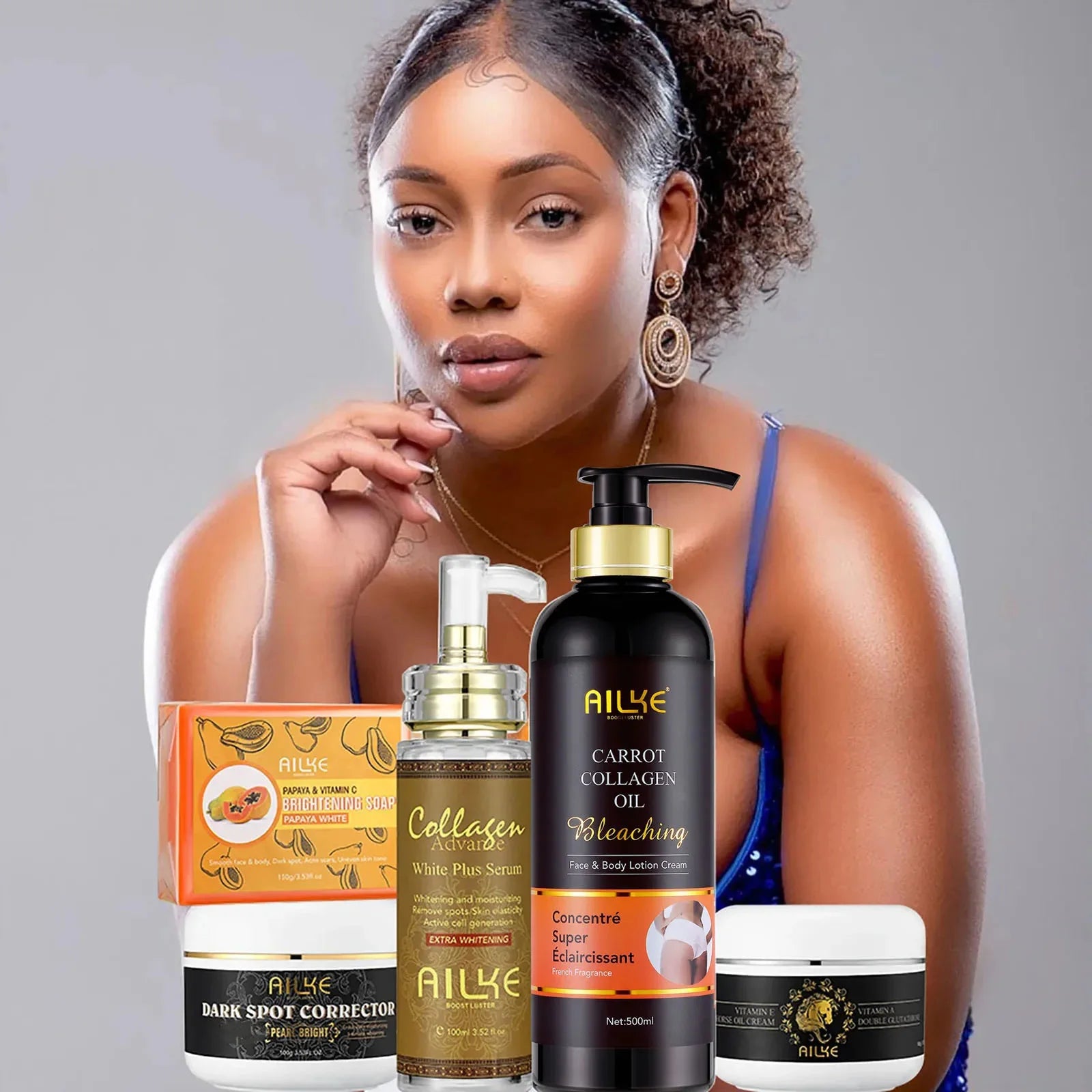 Collagen Brightening Skin Care Set — Whitening & Radiance Boost for Women - Health and wellness