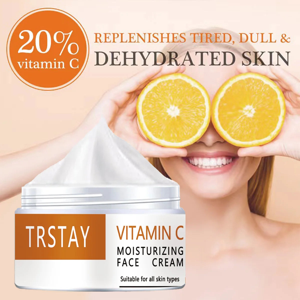 TRSTAY Vitamin C Brightening Face Cream - Health and wellness