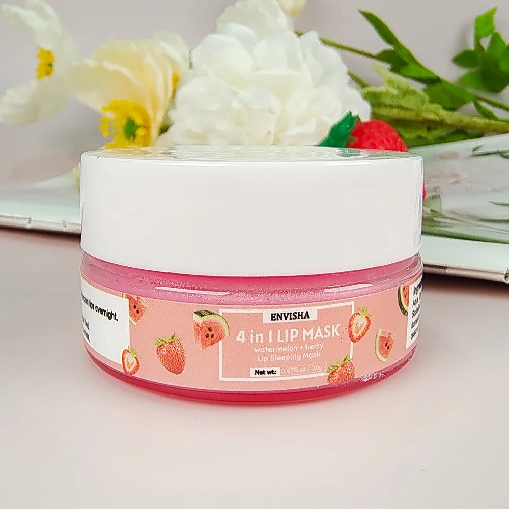 ENVISHA Exfoliating Lip Mask & Overnight Lip Scrub - Health and wellness