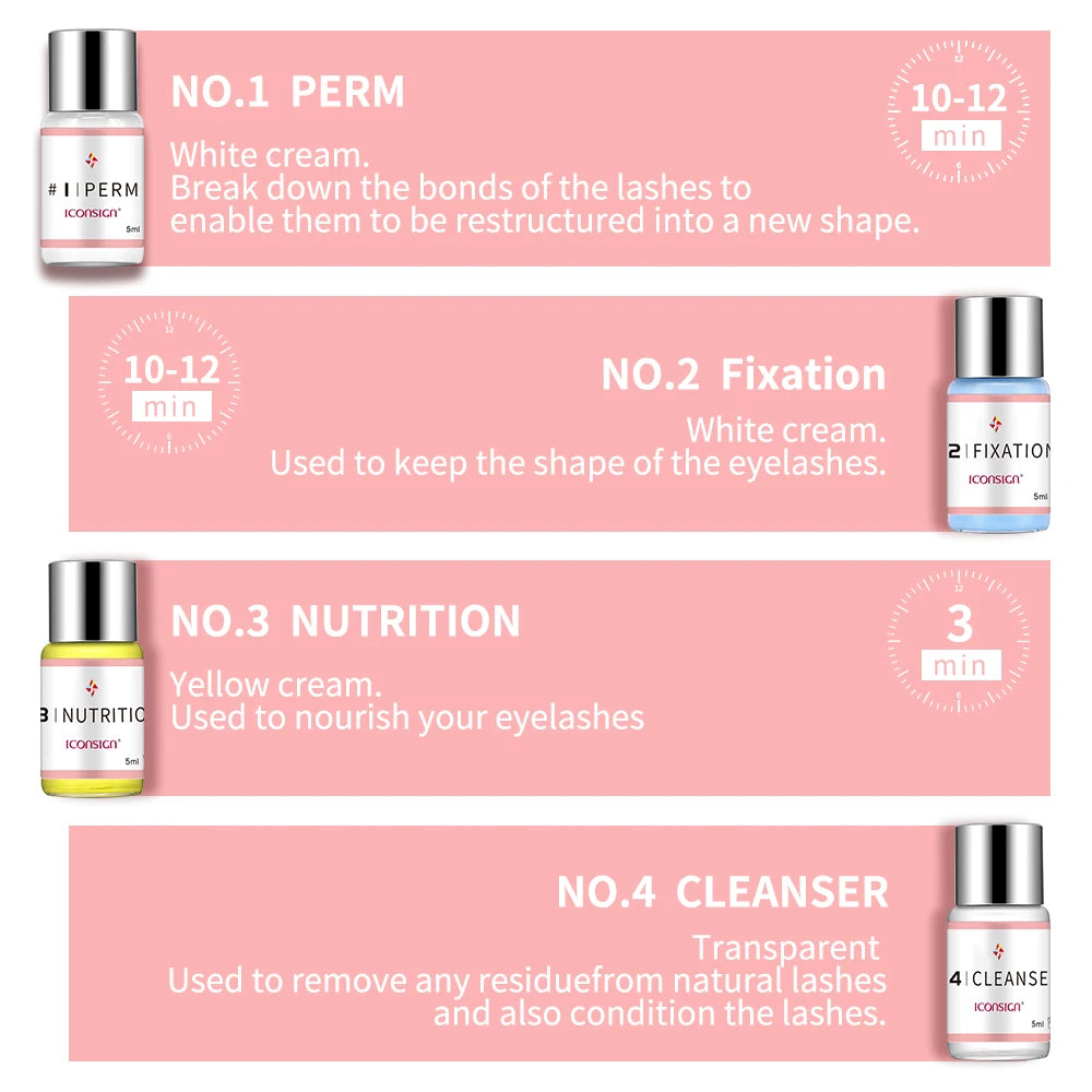 Lash Lift Kit — Professional Eyelash Perm & Curl Set for Home & Salon Use - Health and wellness