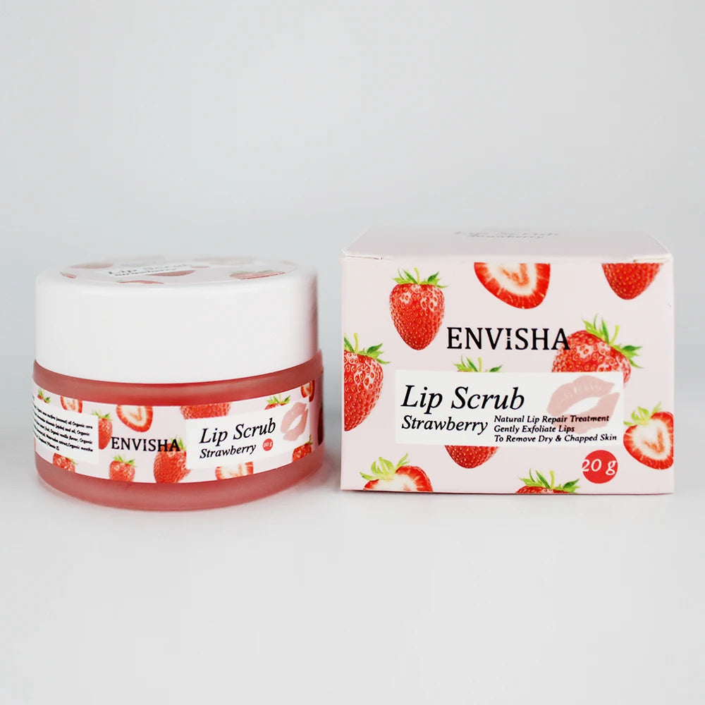 ENVISHA Exfoliating Lip Mask & Overnight Lip Scrub - Health and wellness