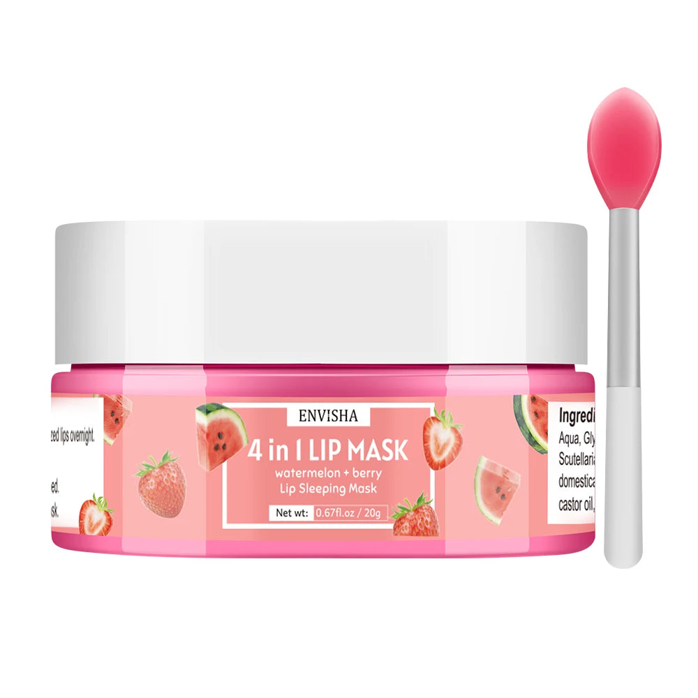 ENVISHA Exfoliating Lip Mask & Overnight Lip Scrub - Health and wellness