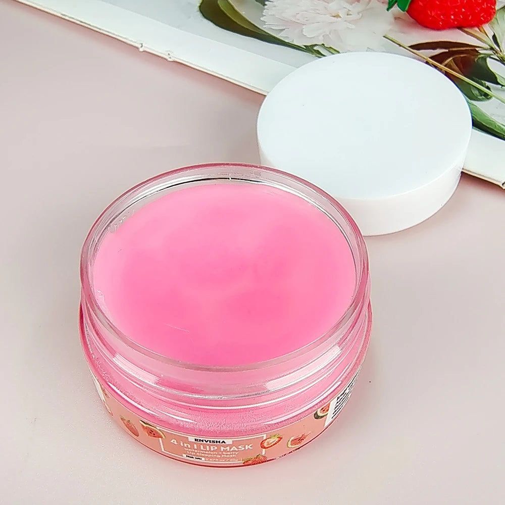 ENVISHA Exfoliating Lip Mask & Overnight Lip Scrub - Health and wellness