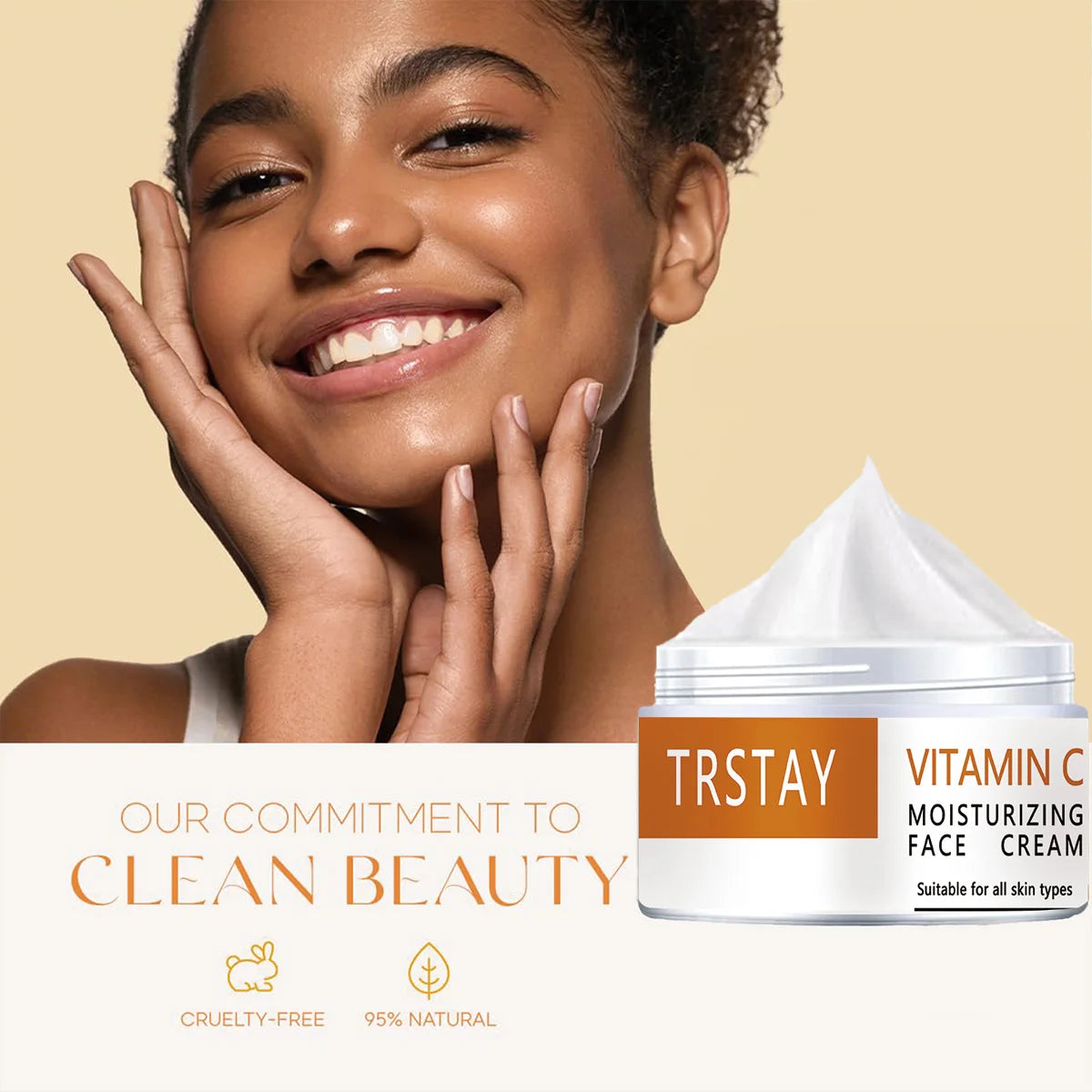 TRSTAY Vitamin C Brightening Face Cream - Health and wellness