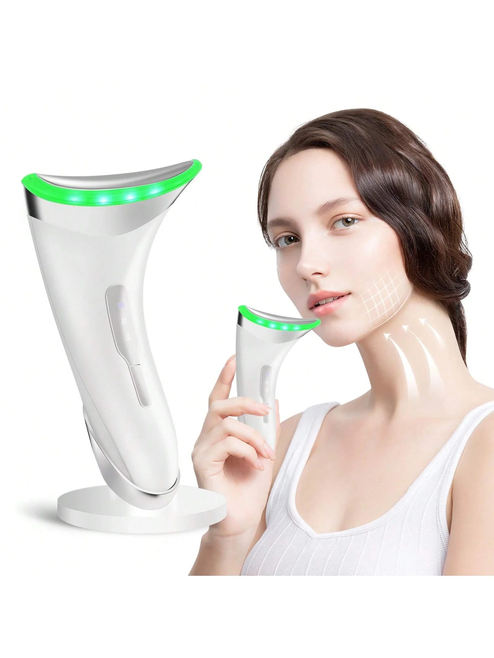 7-Color LED Facial Device for Vibrant Skin and Neck Care - Health and wellness