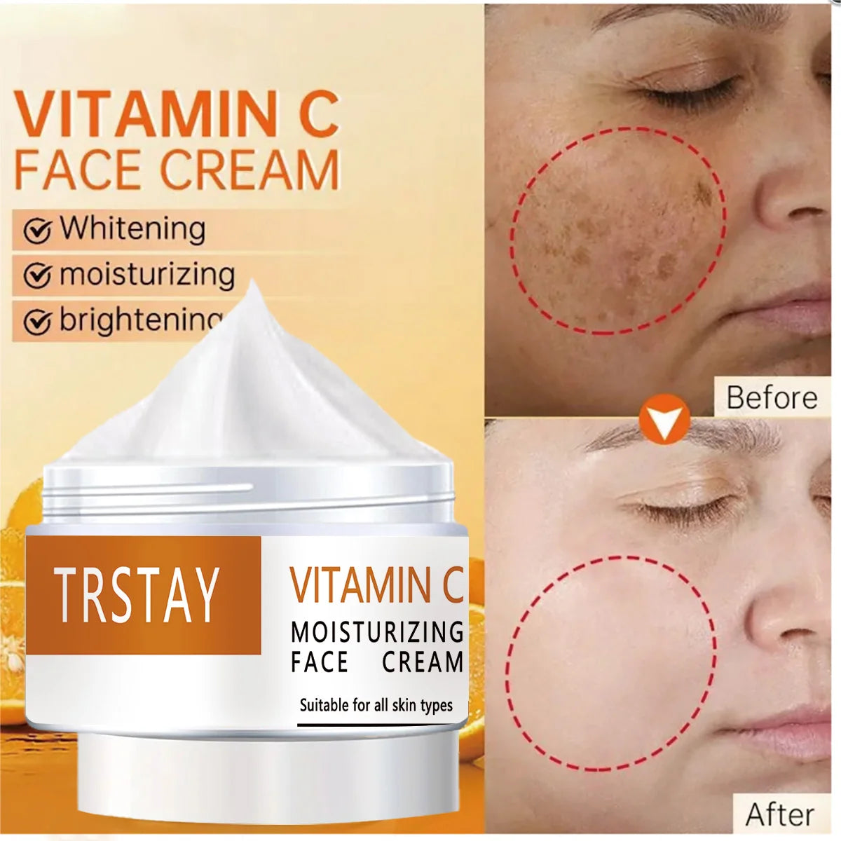 TRSTAY Vitamin C Brightening Face Cream - Health and wellness
