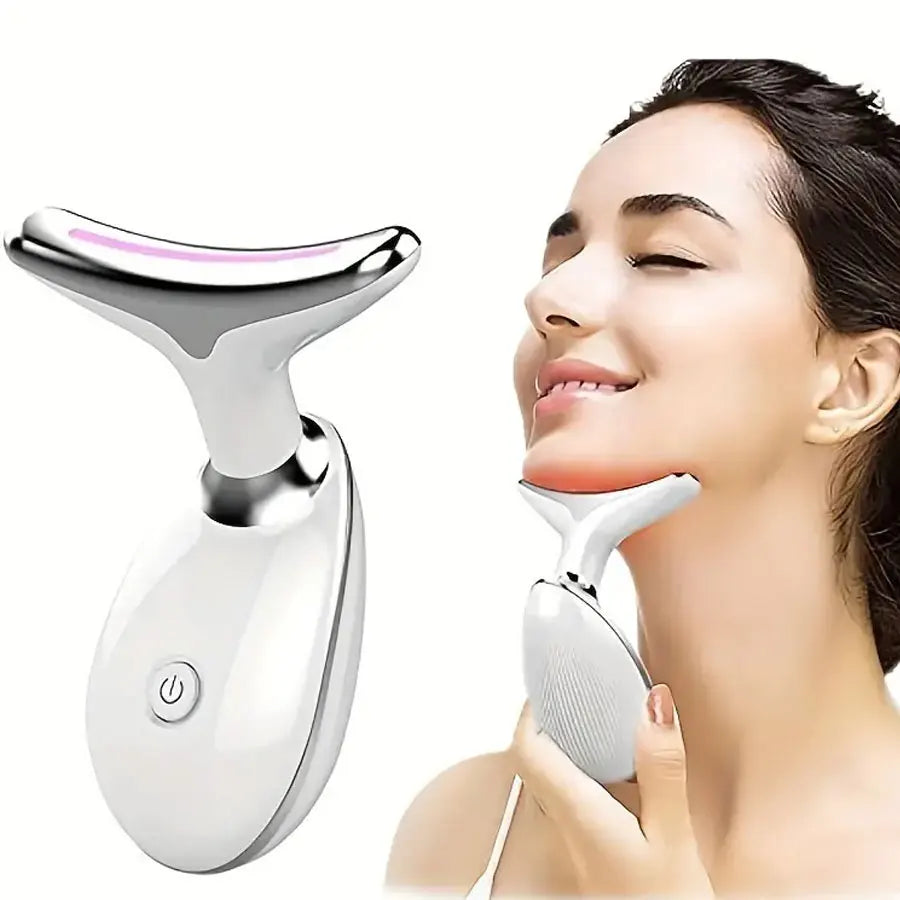 7-Color LED Facial Device for Vibrant Skin and Neck Care - Health and wellness