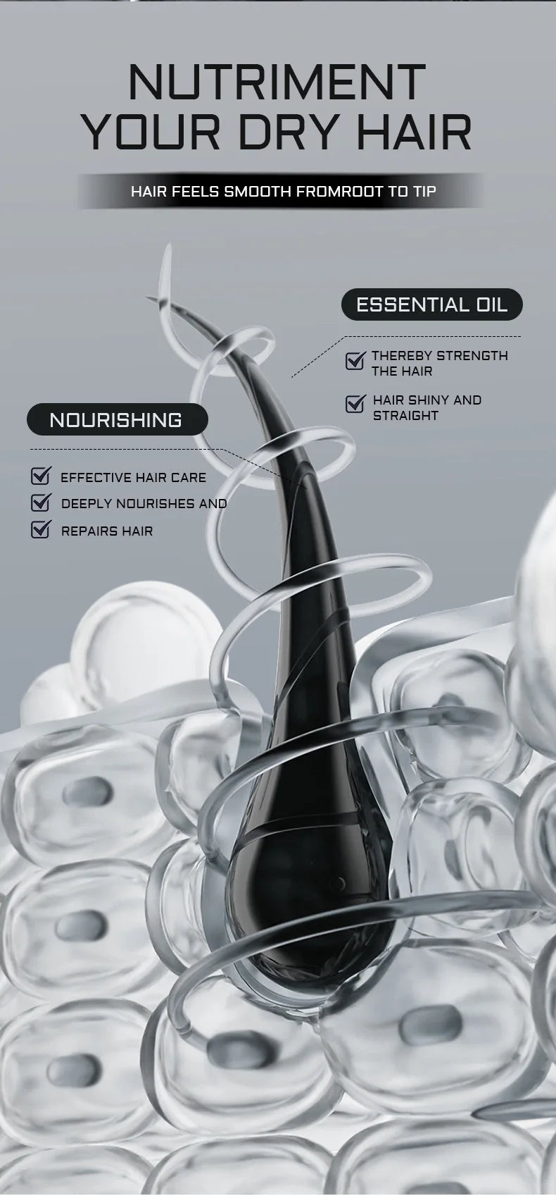 Nourishing Hair Oil Spray & Moisturizing Serum - Health and wellness