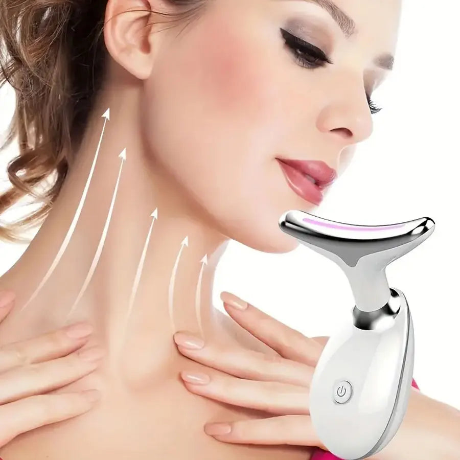 7-Color LED Facial Device for Vibrant Skin and Neck Care - Health and wellness