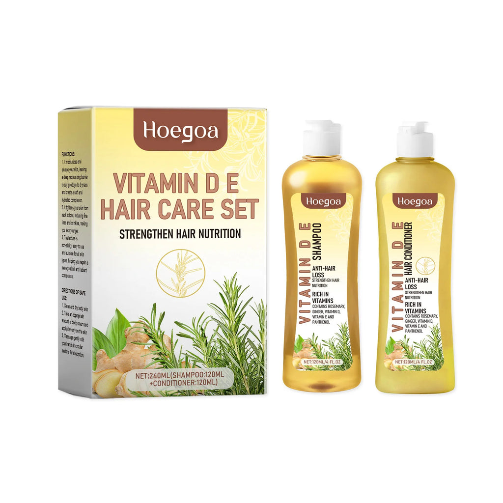 Hair Growth Shampoo Conditioner Set for Anti-Frizz and Deep Nourishment - Ultimate Solution for Healthy Hair Growth - Health and wellness