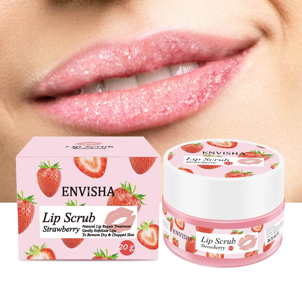 ENVISHA Exfoliating Lip Mask & Overnight Lip Scrub - Health and wellness