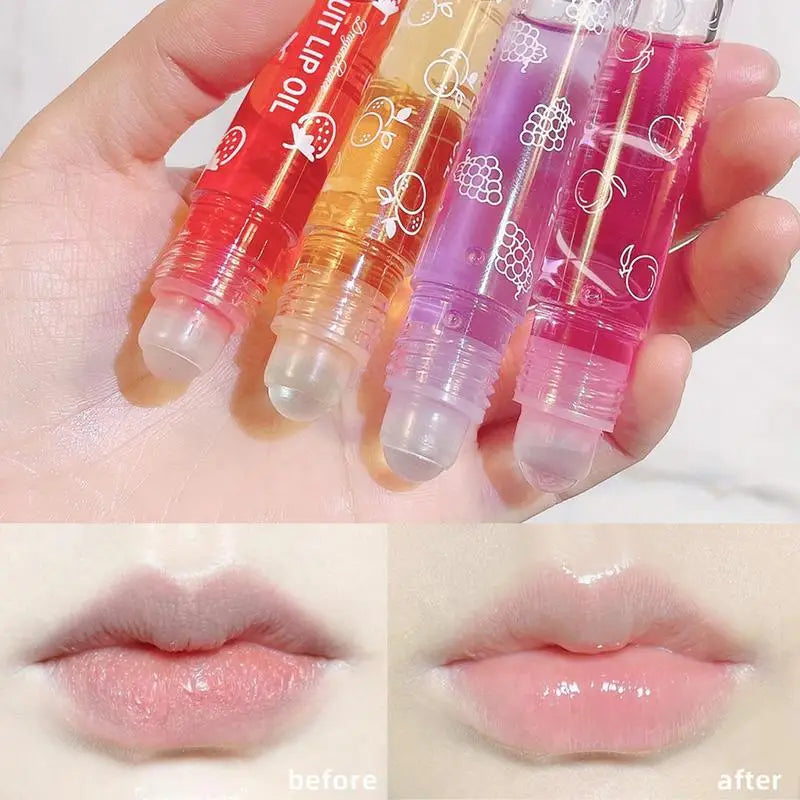 Fruity Roll-On Lip Gloss — Moisturizing & Glossy Finish