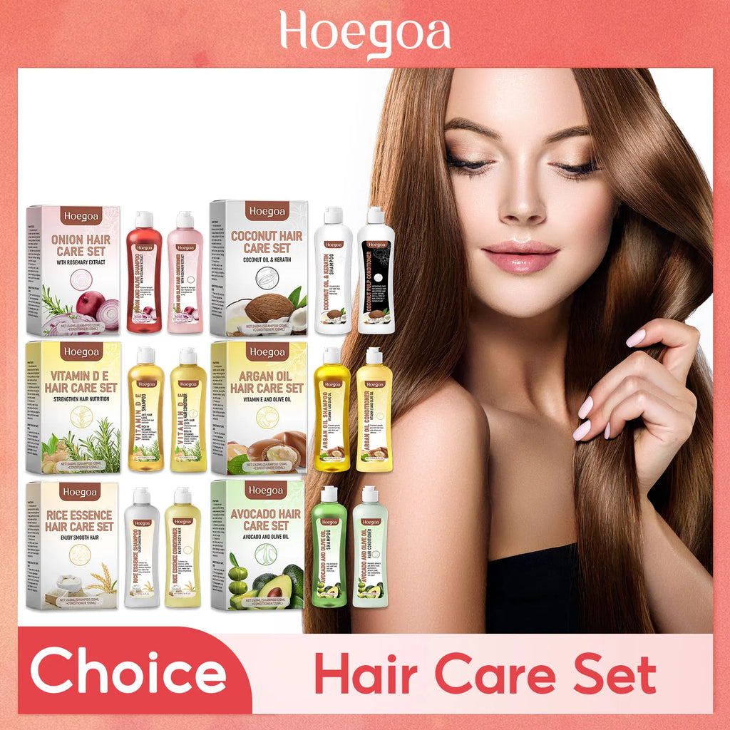 Hair Growth Shampoo Conditioner Set for Anti-Frizz and Deep Nourishment - Ultimate Solution for Healthy Hair Growth - Health and wellness
