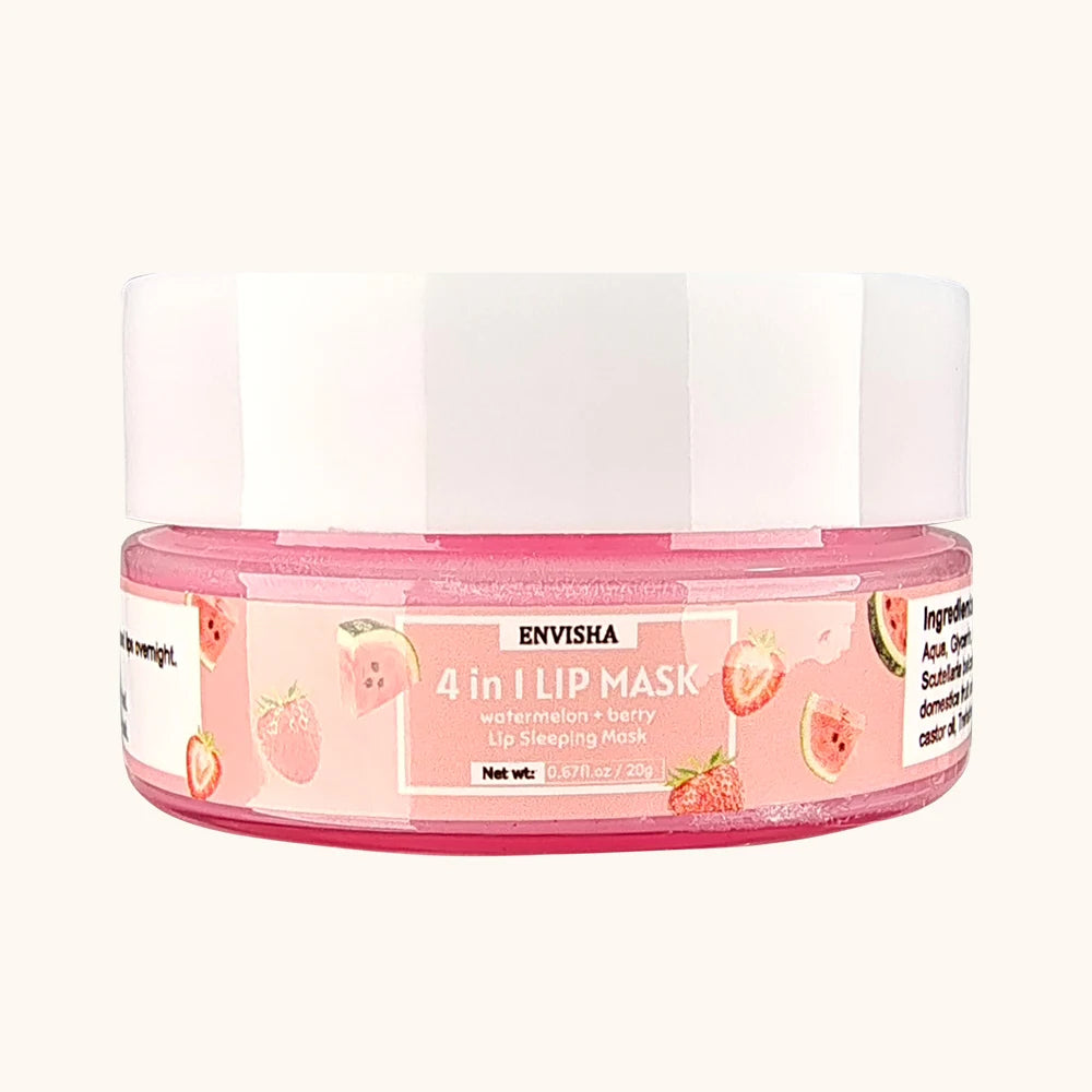 ENVISHA Exfoliating Lip Mask & Overnight Lip Scrub - Health and wellness