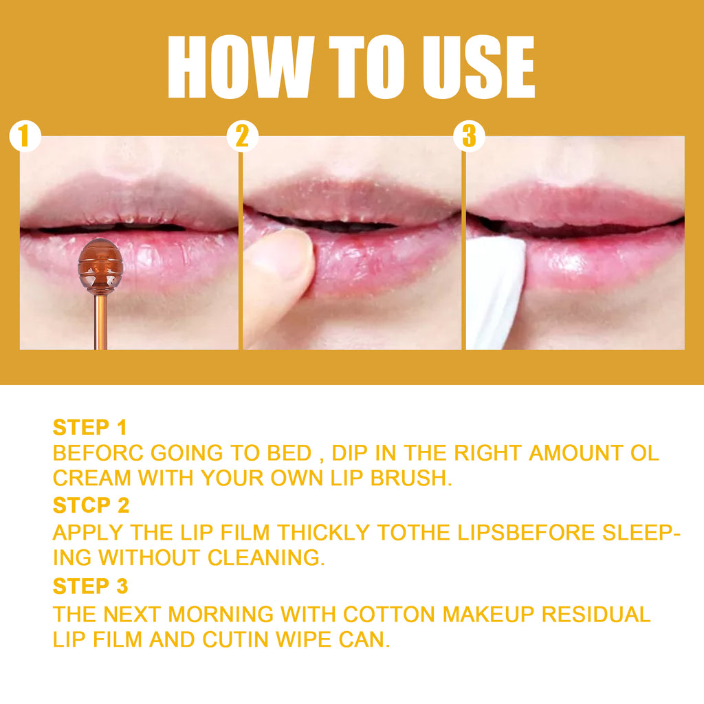 Honey Lip Mask — Moisturizing, Exfoliating & Repairing Overnight Treatment - Health and wellness