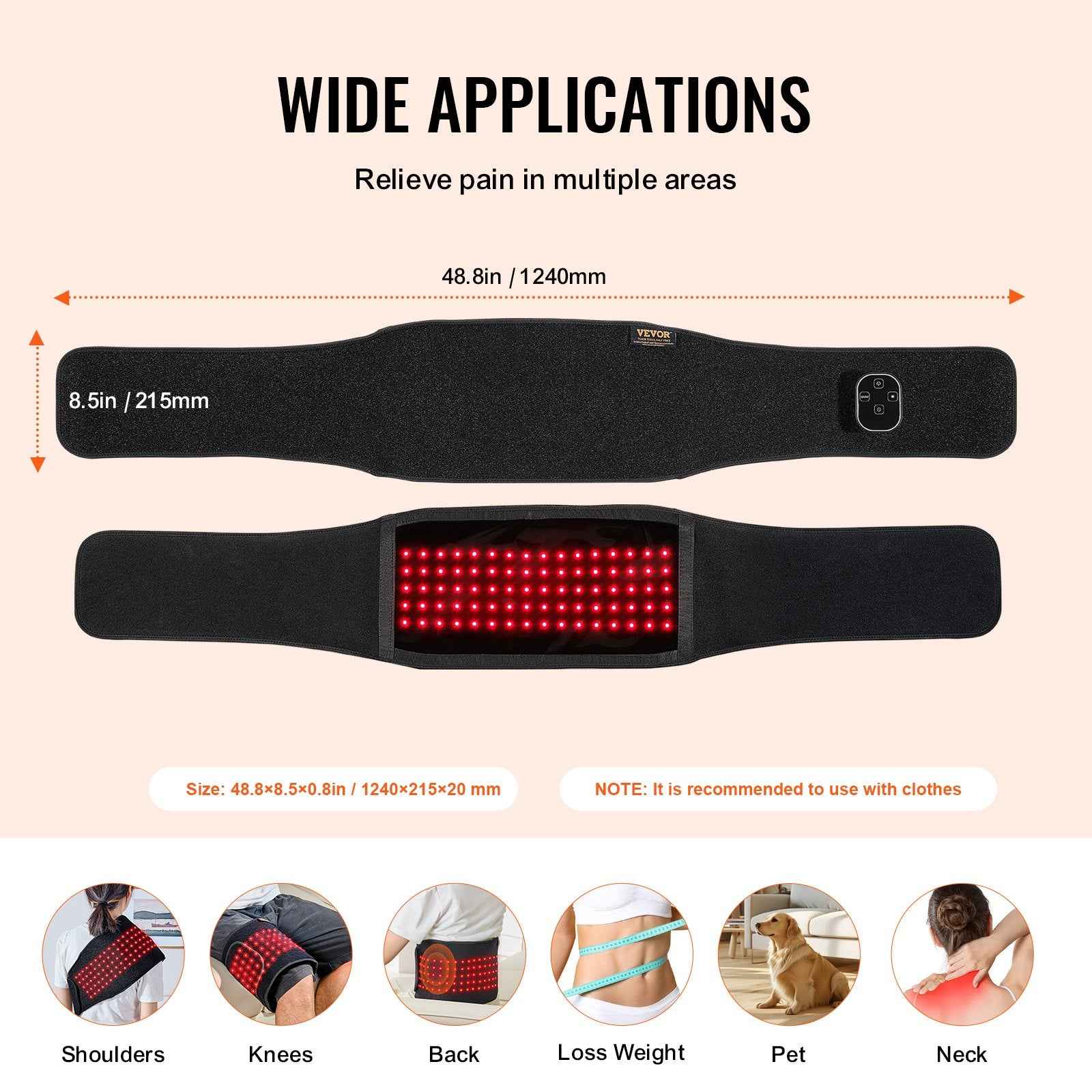 Red Light Therapy Wrap — Waist, Shoulder & Joint Pain Relief - Health and wellness