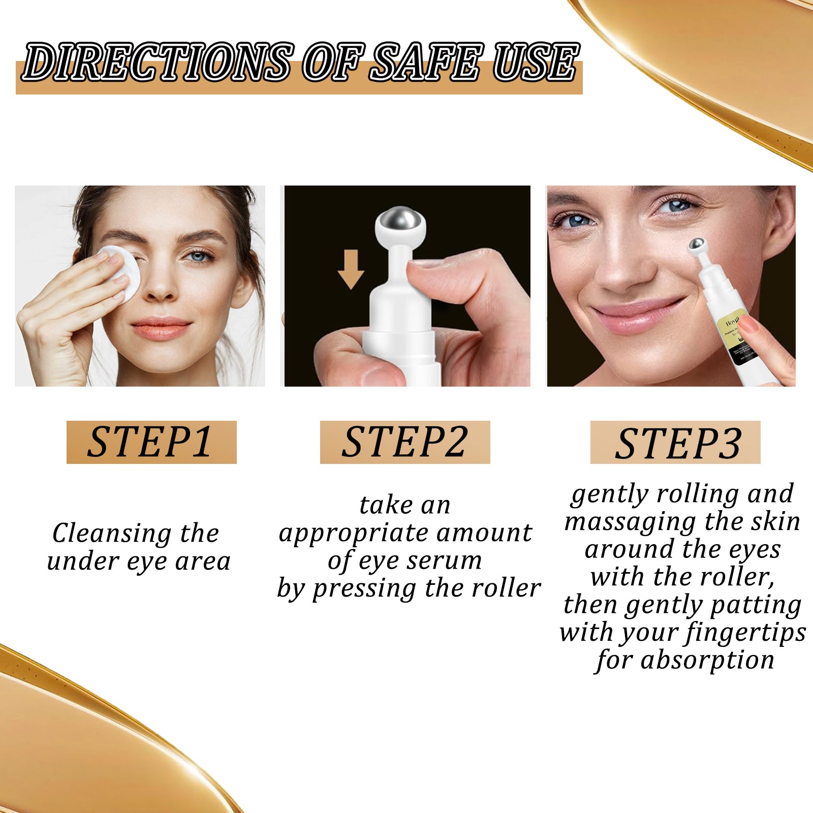 Snail Peptide Eye Cream Roller — Firms, Depuffs & Fades Fine Lines - Health and wellness