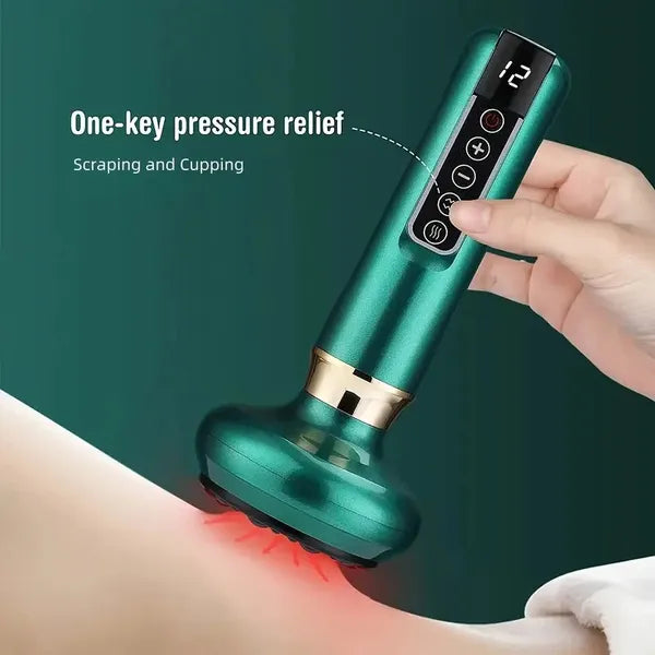 Electric Vacuum Cupping Massager | 12-Level Body Gua Sha - Health and wellness